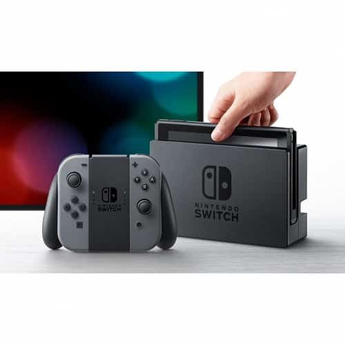 Grey Nintendo Switch Console + Mario Game + Joy-Con Grips - SAVE OVER £40!