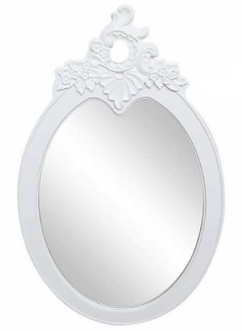 SAVE 50% on this Toulouse White Wall Oval Mirror!