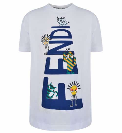 50% OFF - FENDI Child Boys Logo Crew T Shirt!