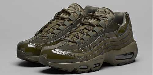£30 OFF - Nike Womens Air Max 95 Khaki Patent Trainers!