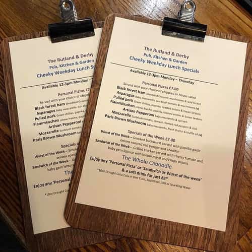 Don’t miss out on your last chance this week to enjoy our ‘Cheeky Weekday’ lunch specials