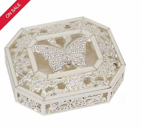 SAVE 24% on this Special Memories Butterfly Trinket Box!