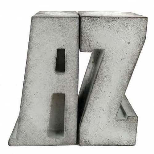 AZ Concrete Effect Bookends - NOW 1/2 PRICE!