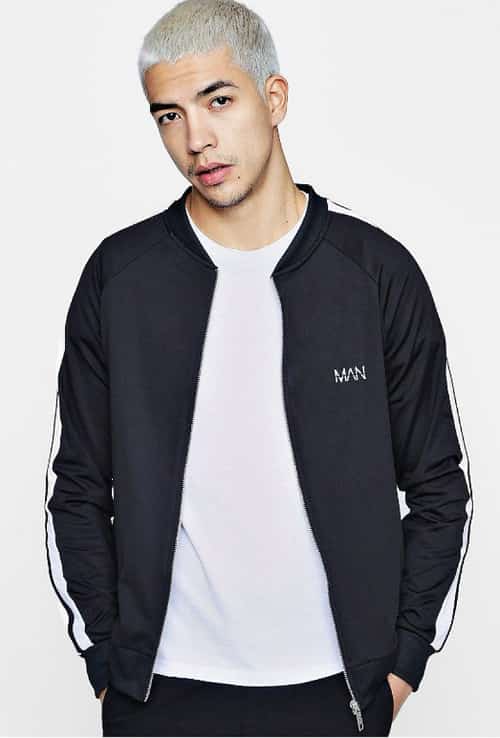 LESS THAN 1/2 PRICE - MAN Panelled Detail Track Top!