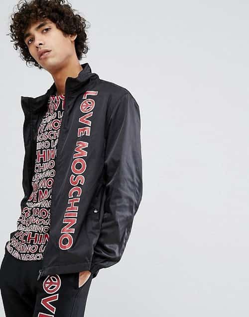 OVER 40% OFF this Love Moschino Logo Harrington Jacket!