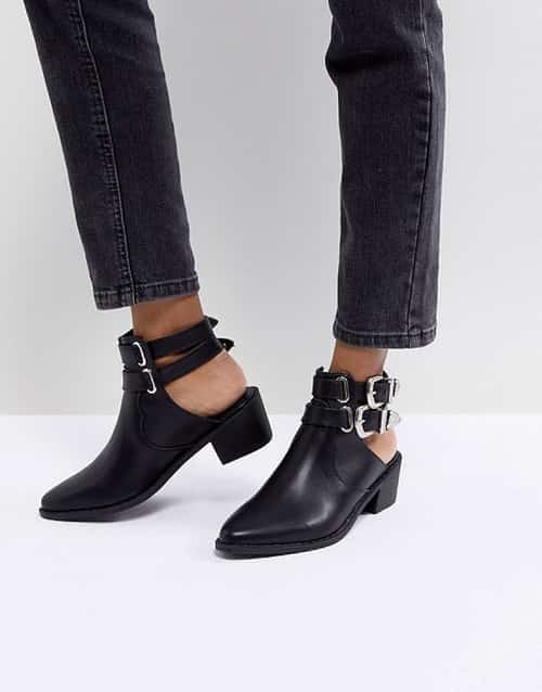 SAVE 58% on these Truffle Collection Western Buckle CutOut Boots!