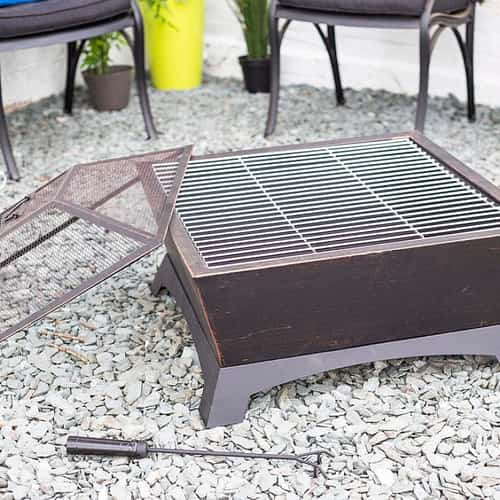 SAVE 20% on this La Hacienda Harleston Firepit With Cooking Grill!