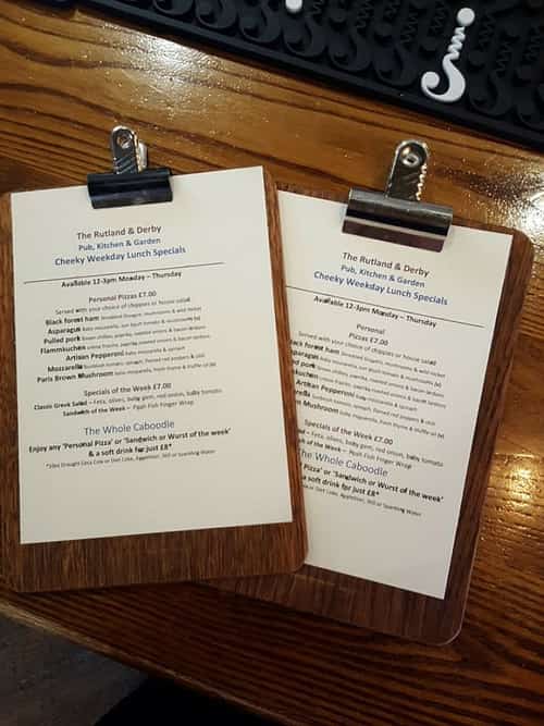 Come and join us for our specials menu today.