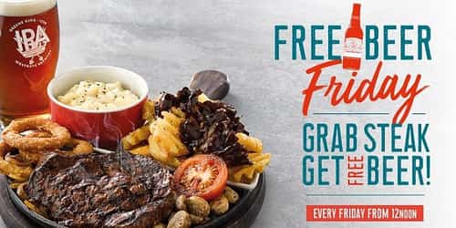 Free Beer Friday at Flaming Grills!