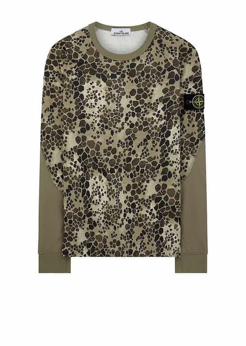 SAVE £80.00 - Stone Island SS18 Alligator Camo Sweatshirt in Beige!
