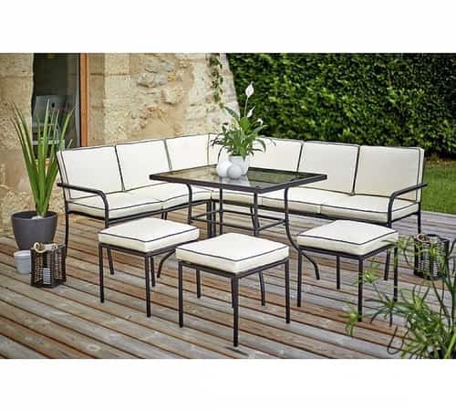 Collection Ronda 8 Seater Metal Corner Sofa Set - ONLY £229.99!