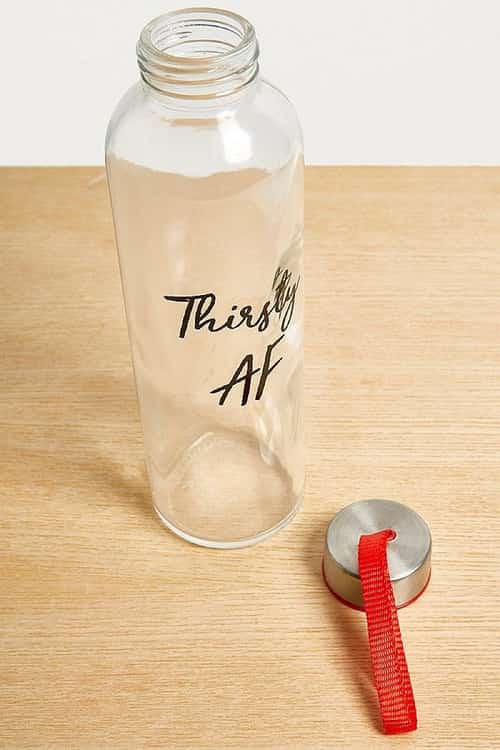 Thirsty AF Glass Water Bottle - NOW HALF PRICE!
