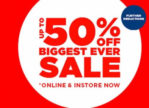 SAVE up to 50% in our BIGGEST EVER SALE!