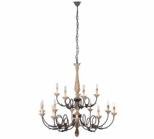 1/2 PRICE - Grand Wooden Chandelier!