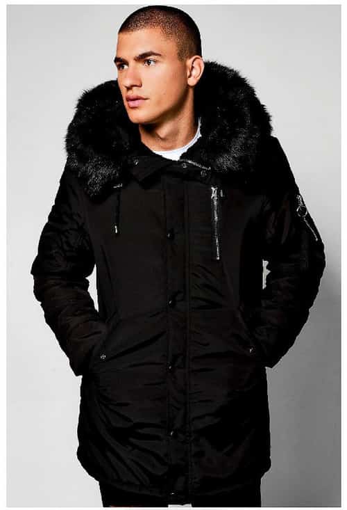 SAVE 20% ON MENSWEAR - MA1 Parka with Faux Fur Hood!