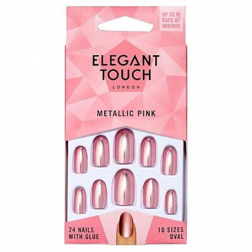 Save £1.84 - Elegant Touch Core Nails Metallic Pink