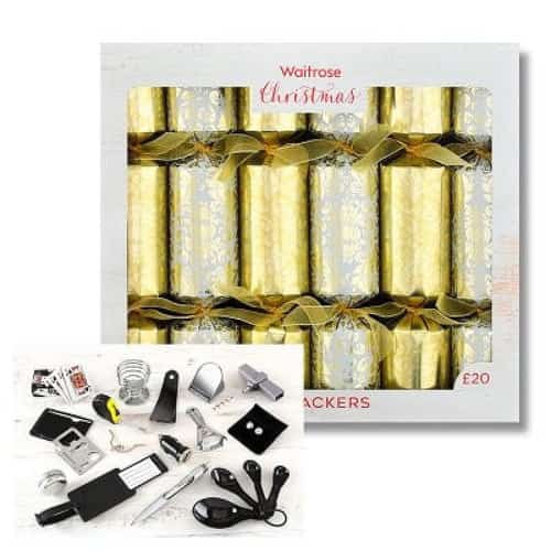 NEW CHRISTMAS DECOR - Waitrose Gold Demask Crackers £20.00!