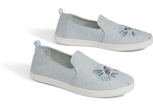 Disney X TOMS Blue Cinderella Glass Slipper Women's Deconstructed Alpargatas - £58.00!