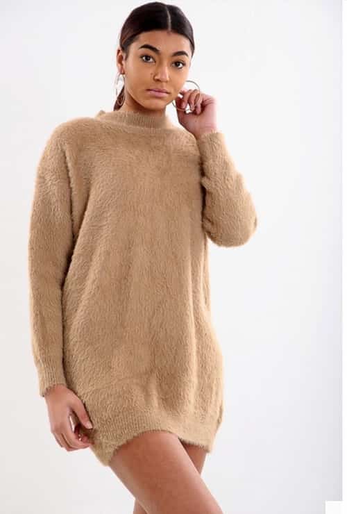 Fluffy Jumper Dress