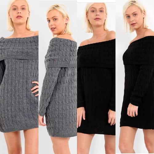 BARDOT KNITTED DRESS