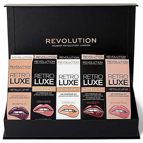 HUGE SAVINGS ON CHRISTMAS GIFTS - Revolution Retro Luxe Lip Vault 2018!