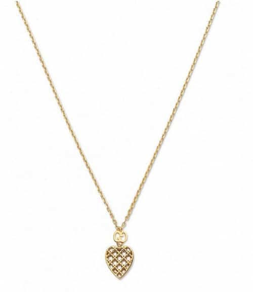 Save- Gucci Diamantissima 18ct Yellow GoldHeart Pendant with Chain