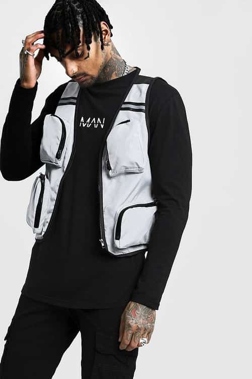 30% OFF MENSWEAR - Sleeveless Contrast Utility Vest!
