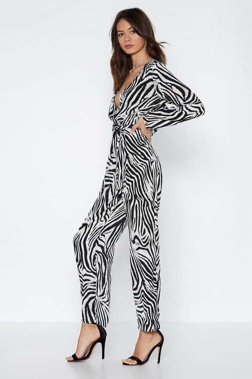 SALE, SAVE £18.00 - On the Jump Zebra Jumpsuit!