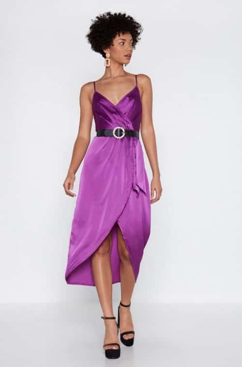 SALE, SAVE £25.00 - From Ruche With Love Satin Dress!
