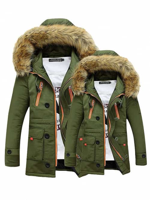 SALE, 60% OFF - Long Sleeve Thicken Hooded Pockets Winter Cotton Warm Coats!