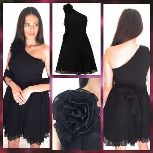 Black skater dress