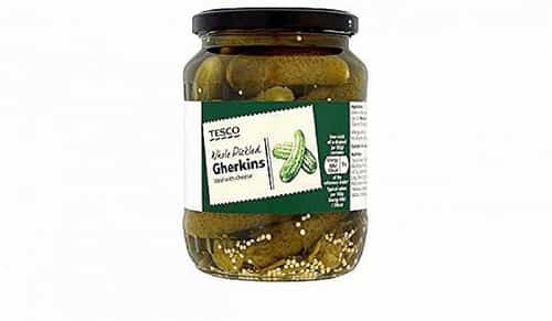 Tesco Whole Pickled Gherkins 680G