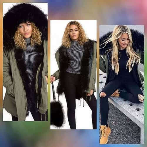 Thick oversized parka