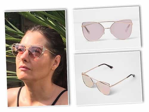 Rose Gold Tint Cat Eye SunGlasses