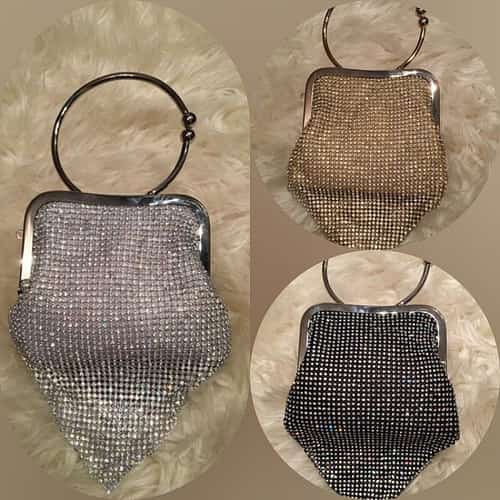 Small Diamonté cluch bag