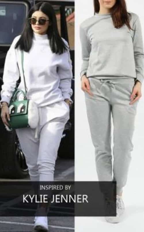 GREY PLAIN TOP & JOGGER LOUNGE SUIT