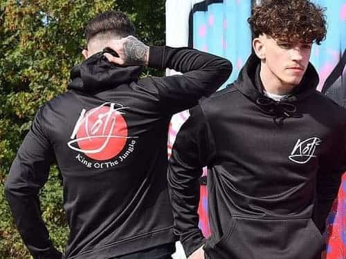 KOTJ BLACK POLY SPORTS HOODIE