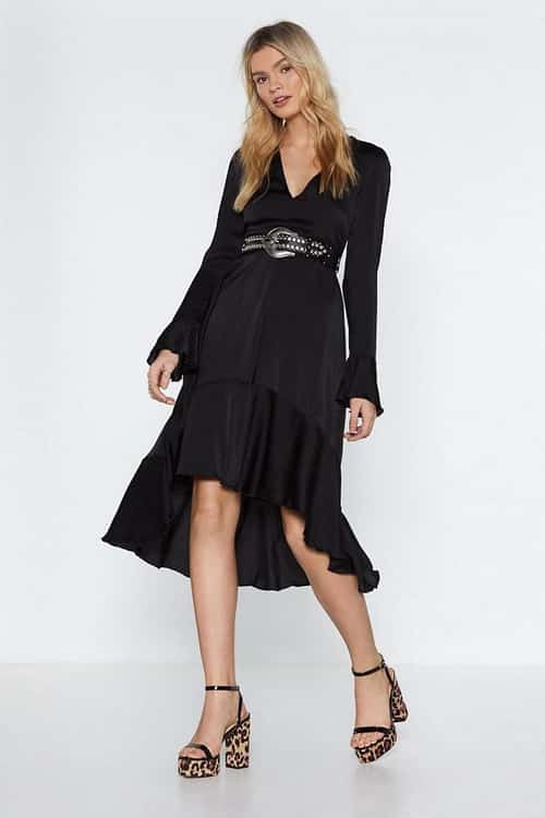 SALE - The Midi Man Satin Dress!