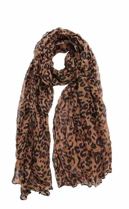 LEOPARD PRINT SCARF