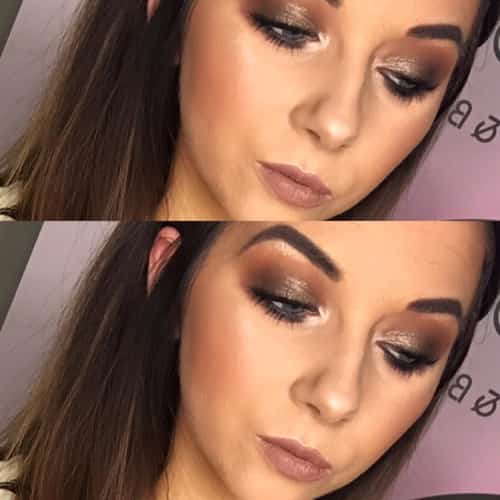 Soft Bronze Smokey Eye and Subtle Contour Using the Milani Baked Bronzer