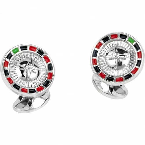 10% off Deakin & Francis Jewellery - Deakin & Francis Sterling Silver Roulette Wheel Cufflinks