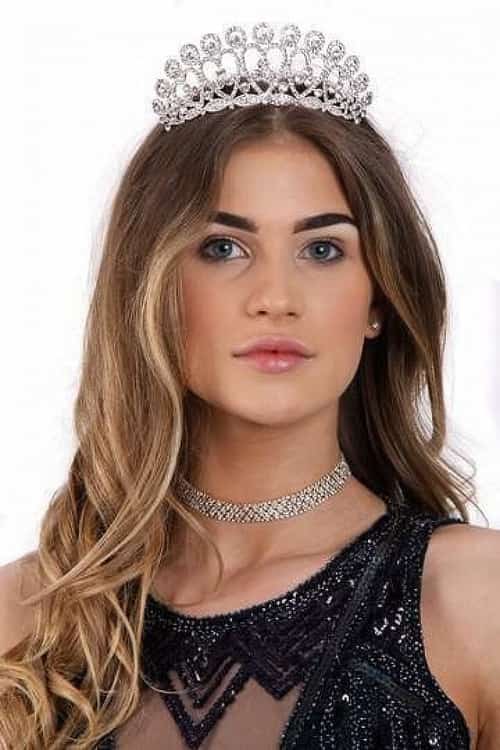 HEART AND SWIRLS SILVER DIAMANTÉ PROM TIARA