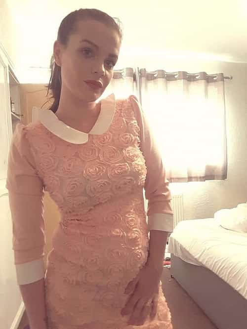 FLOWER DRESS WITH HAND MADE TULLE FLOWERS
