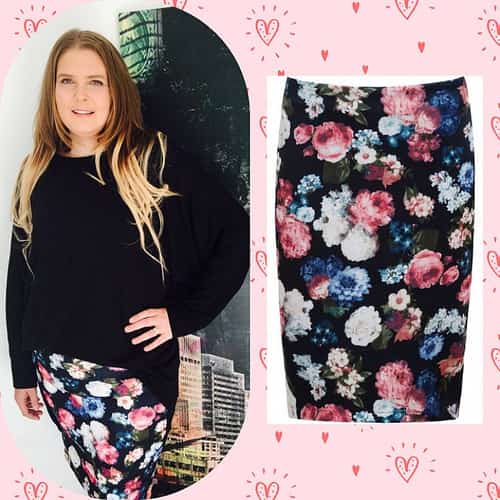 Floral Pencil Skirt