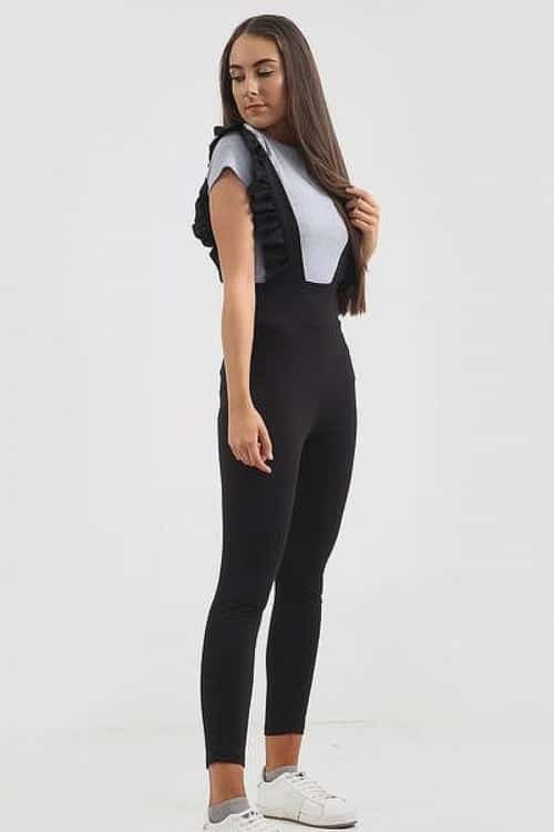 FRILLY PINAFORE JUMPSUIT