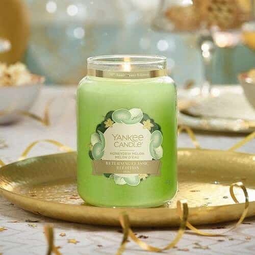 Up to 30% off Yankee Candles - YANKEE CANDLE HONEYDEW MELON LARGE JAR