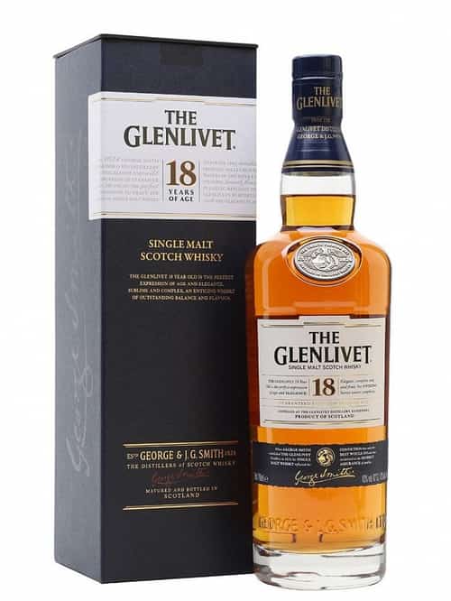 Get 2 Free Glasses when you buy Glenlivet 18 year old - only £91.89