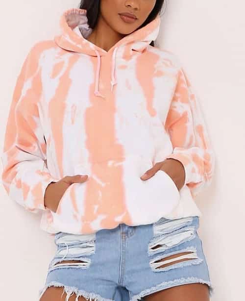 75% off everything - Orange Tie Dye Oversized Hoodie!