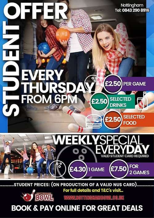 Student Thursdays! Only £2.50 per game!