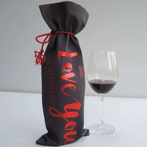 Valentine's Day Gift Ideas - Get the Personalised Moon & Back Bottle Bag for just £9.99